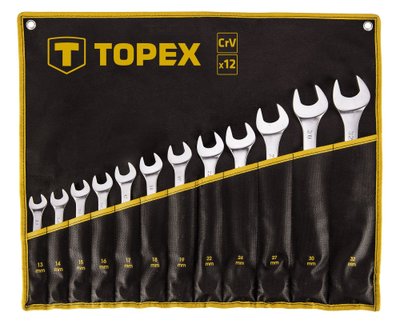 Набір ключів гайкових Topex 35D758 1003180 фото