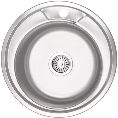 Кухонна мийка Lidz 490-A Micro Decor 0,6 мм (LIDZ490AMDEC06) 1002789 фото
