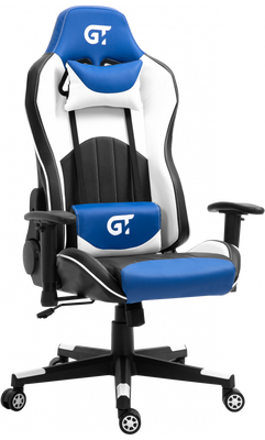 Комп'ютерне крісло для геймера GT Racer X-5813 black/blue/white