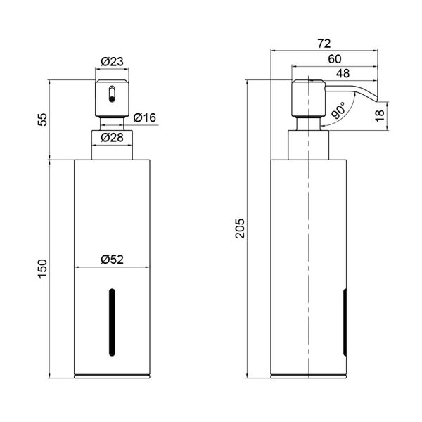 Дозатор жидкого мыла Qtap Liberty BLM 1152-1 (QTLIBBLM11521) 1007669 фото