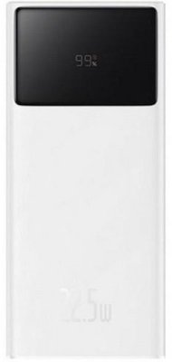 Універсальна мобільна батарея Baseus Star Digital Display 30000 mAh 22.5W White (PPXJ060102)