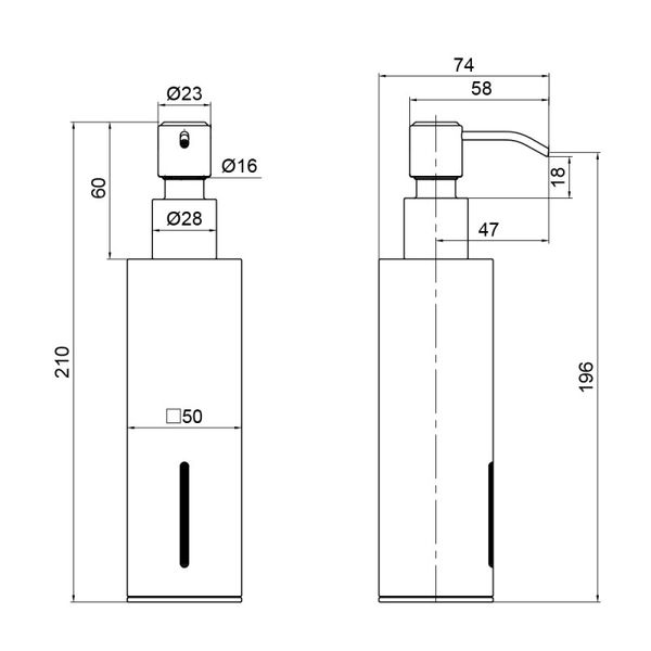 Дозатор жидкого мыла Qtap Liberty BLM 1152-2 (QTLIBBLM11522) 1007670 фото