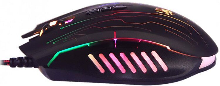 Мышь A4Tech Q81 Circuit Bloody Neon XGlide Black USB 1006311 фото