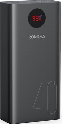 Універсальна мобільна батарея Romoss 40000mAh 18WPEA40 (PEA40-112-2A45) Black