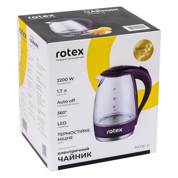 Электрочайник Rotex RKT81-G 1003673 фото