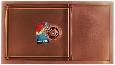 Кухонна мийка Mixxus MX7844-200x1.2-PVD-BRONZE