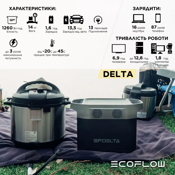 Зарядная станция EcoFlow Delta (EFDelta1300-EU) 1007943 фото