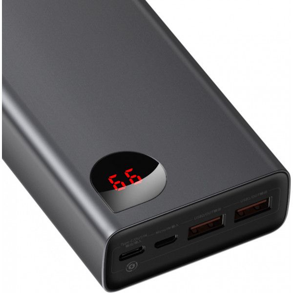 Универсальная мобильная батарея Baseus Adaman Metal Digital Display 20000mAh 65W Black (PPIMDA-D01) 1007845 фото