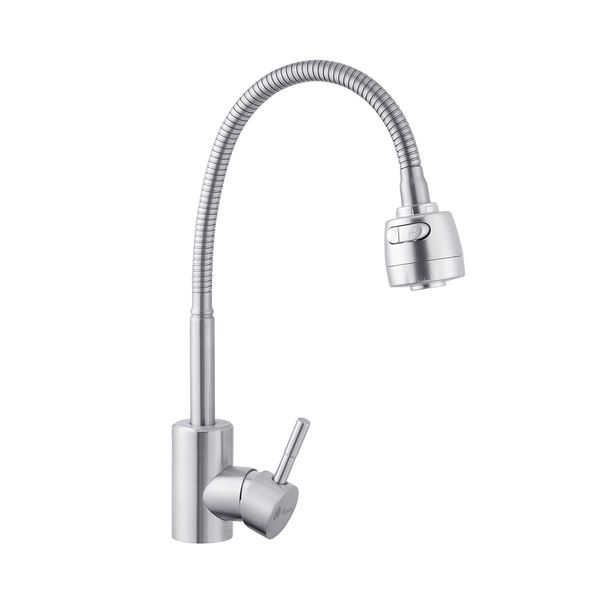 Смеситель для кухни с гибким изливом Agua Acero-INOX035-2 1010447 фото