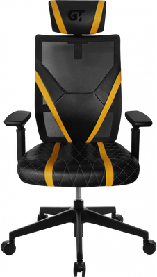 Комп'ютерне крісло для геймера GT Racer X-6674 Black/Yellow