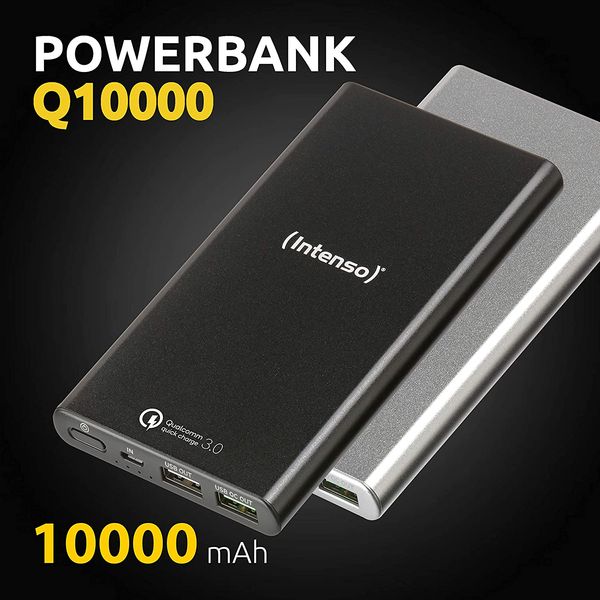 Універсальна мобільна батарея Intenso Q10000 10000mAh (7334530), black 1007859 фото