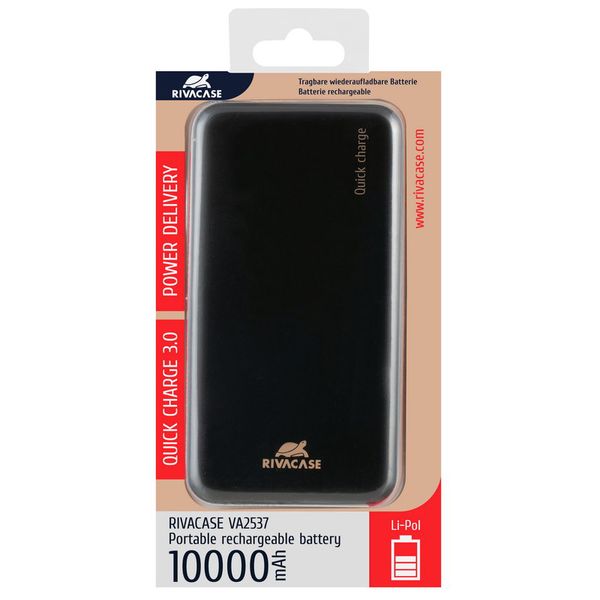 Универсальная мобильная батарея RIVACASE VA2537 QC/PD 10000mAh 1007854 фото